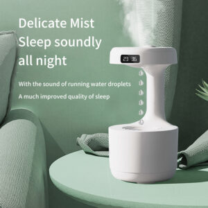 Water Drop Back flow Anti gravity Humidifier/ Oil Diffuser/Digital Clock
