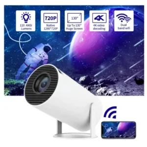 HY300 Smart Portable Android Projector with built in speaker
