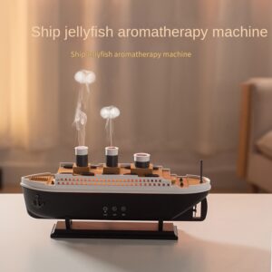 Cruise ship smoke ring aromatherapy oil diffuser/humidifier