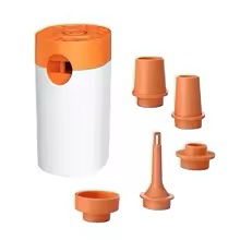 2-Way Battery Air Pump – Portable Electric Inflator & Deflator for Inflatables & Vacuum Storage Bags (Requires 6 AA Batteries)